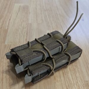 Tactical Double Magazine Pouch - Brown and Gray